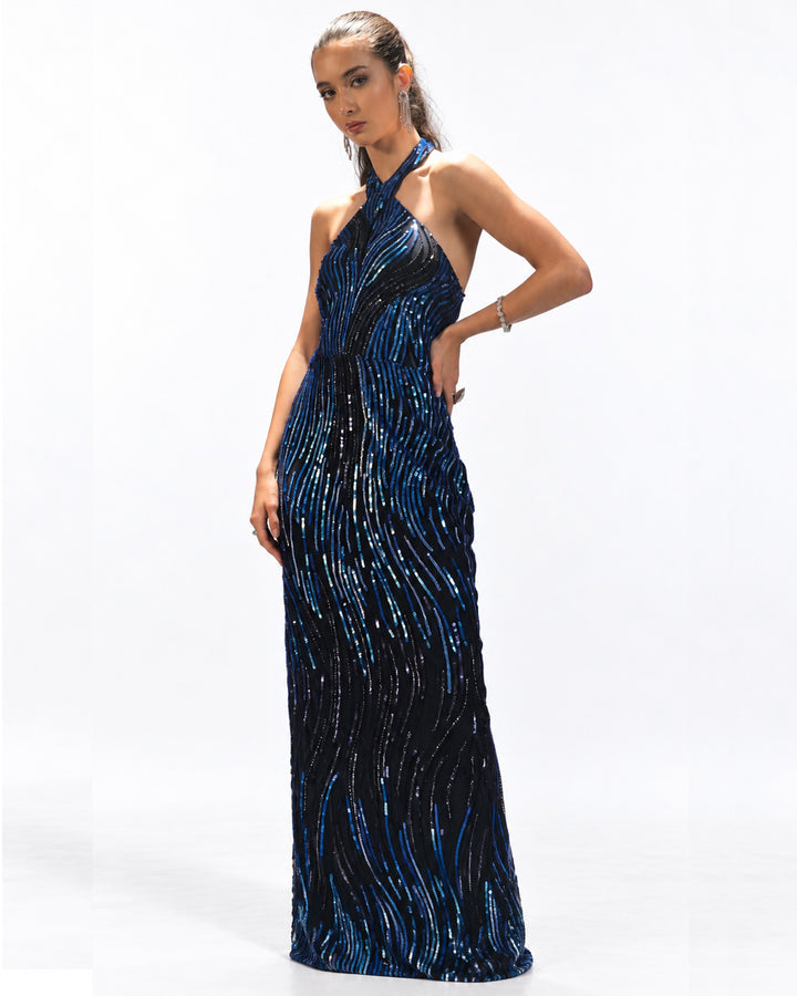 Nocturne Wave Gown