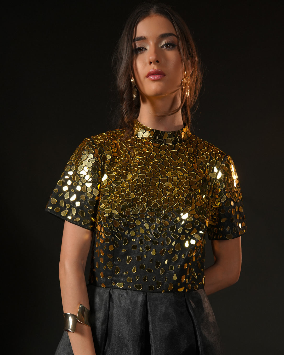 Golden Eclipse Gown