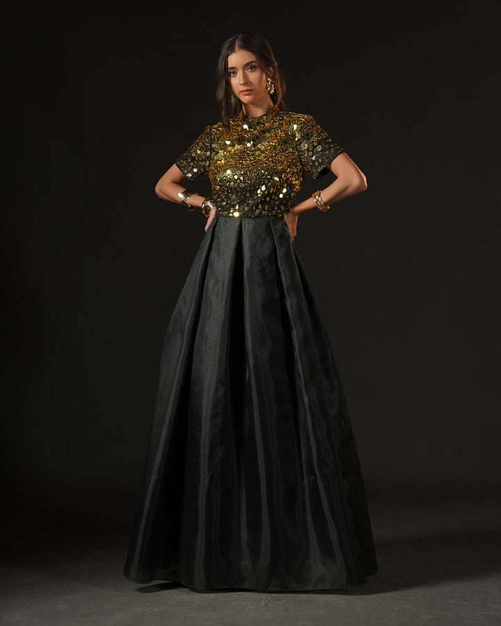 Golden Eclipse Gown