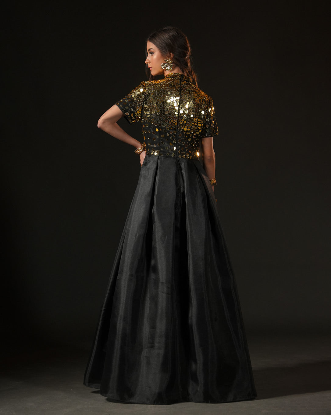 Golden Eclipse Gown