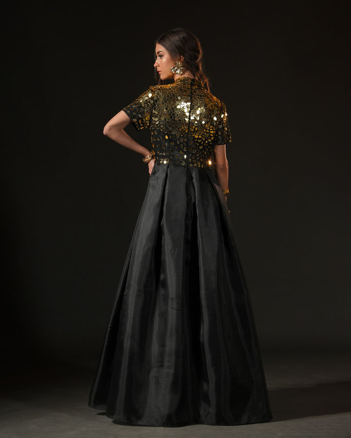 Golden Eclipse Gown