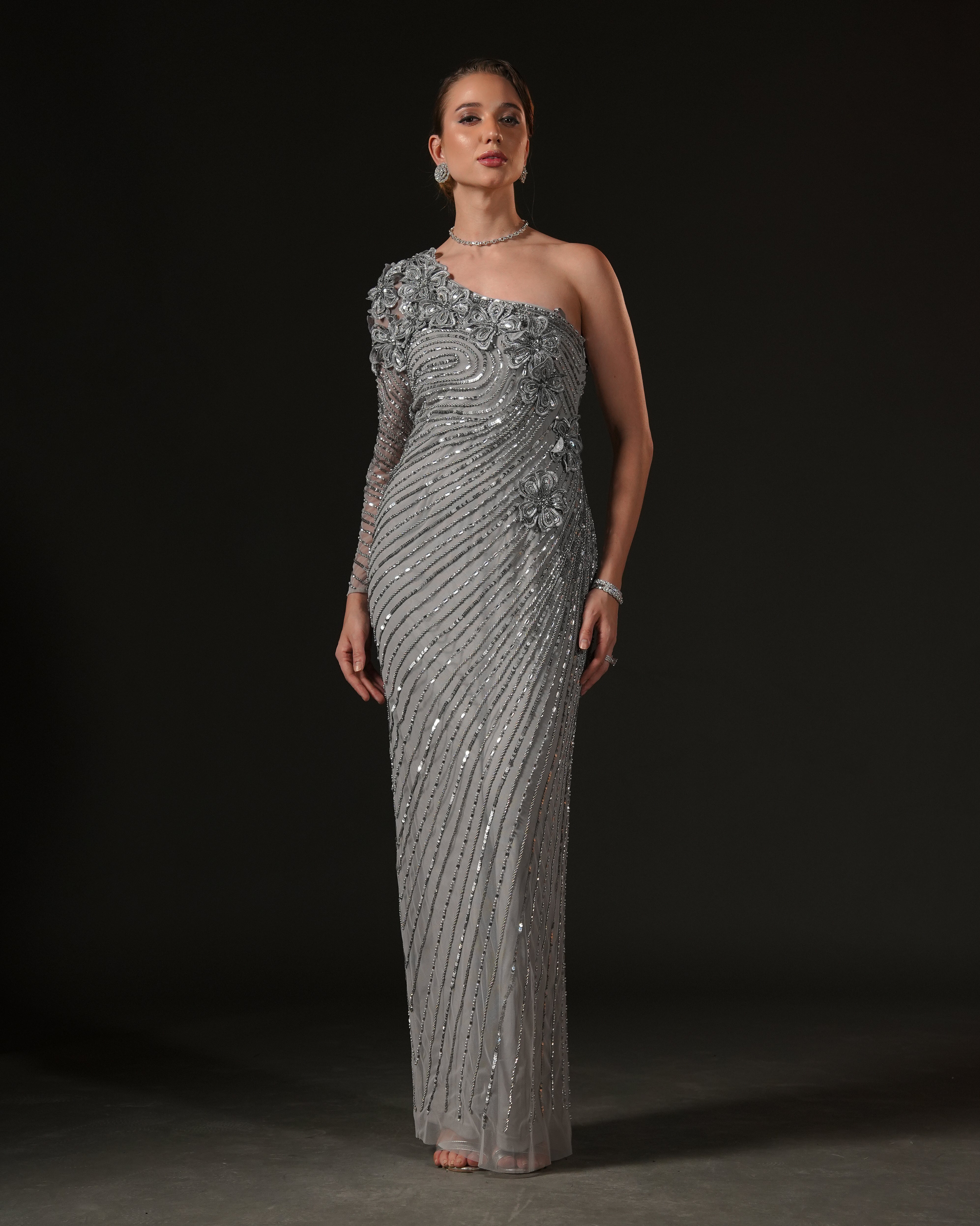 Silver heirloom Gown