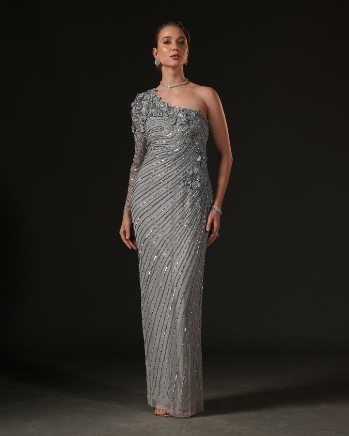Silver heirloom Gown
