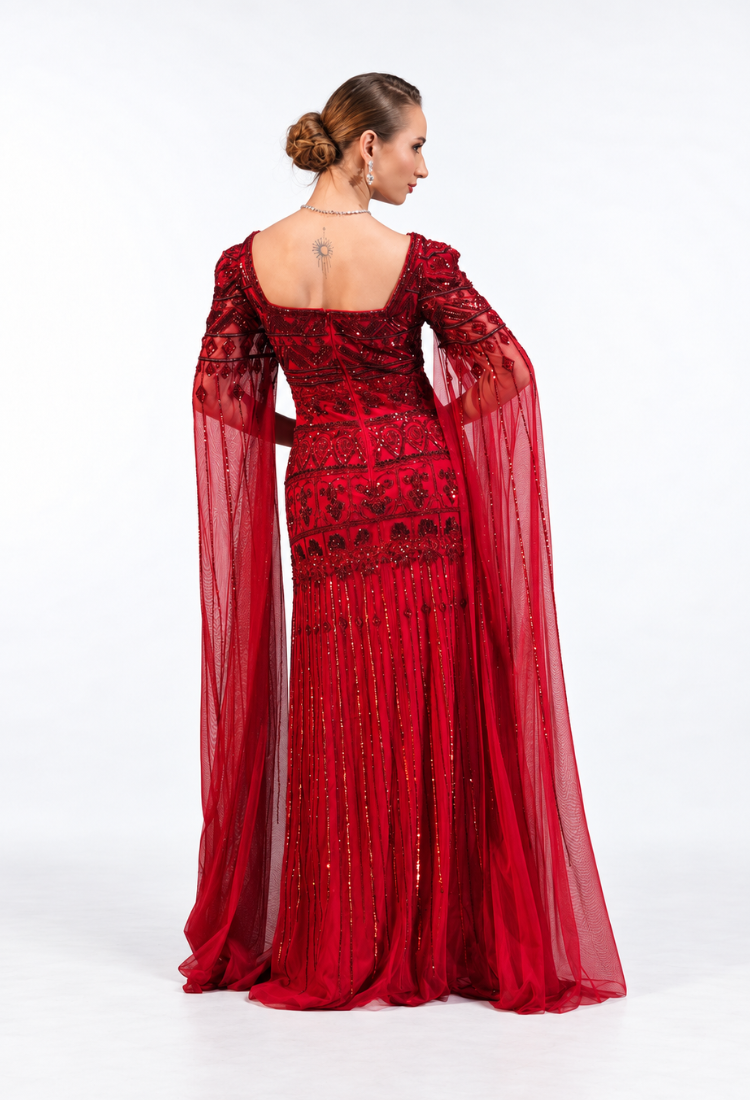 Crimson Royale Gown