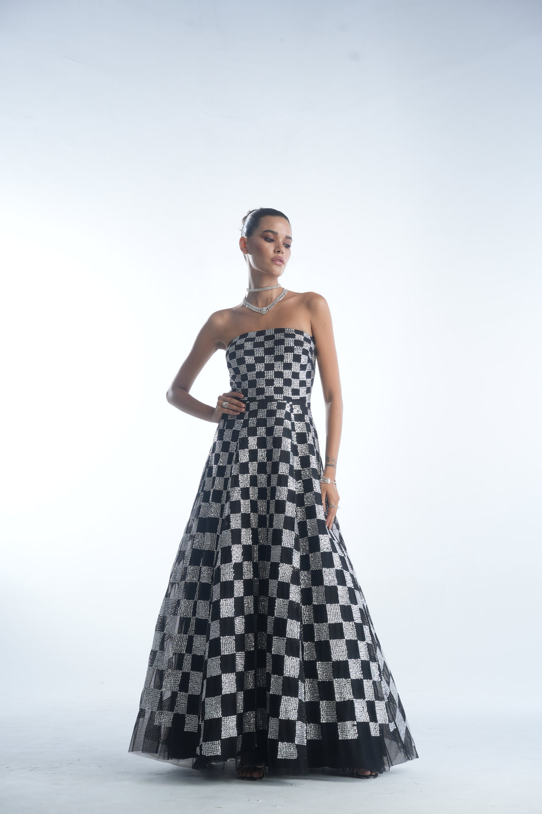 Dominique Strapless Gown