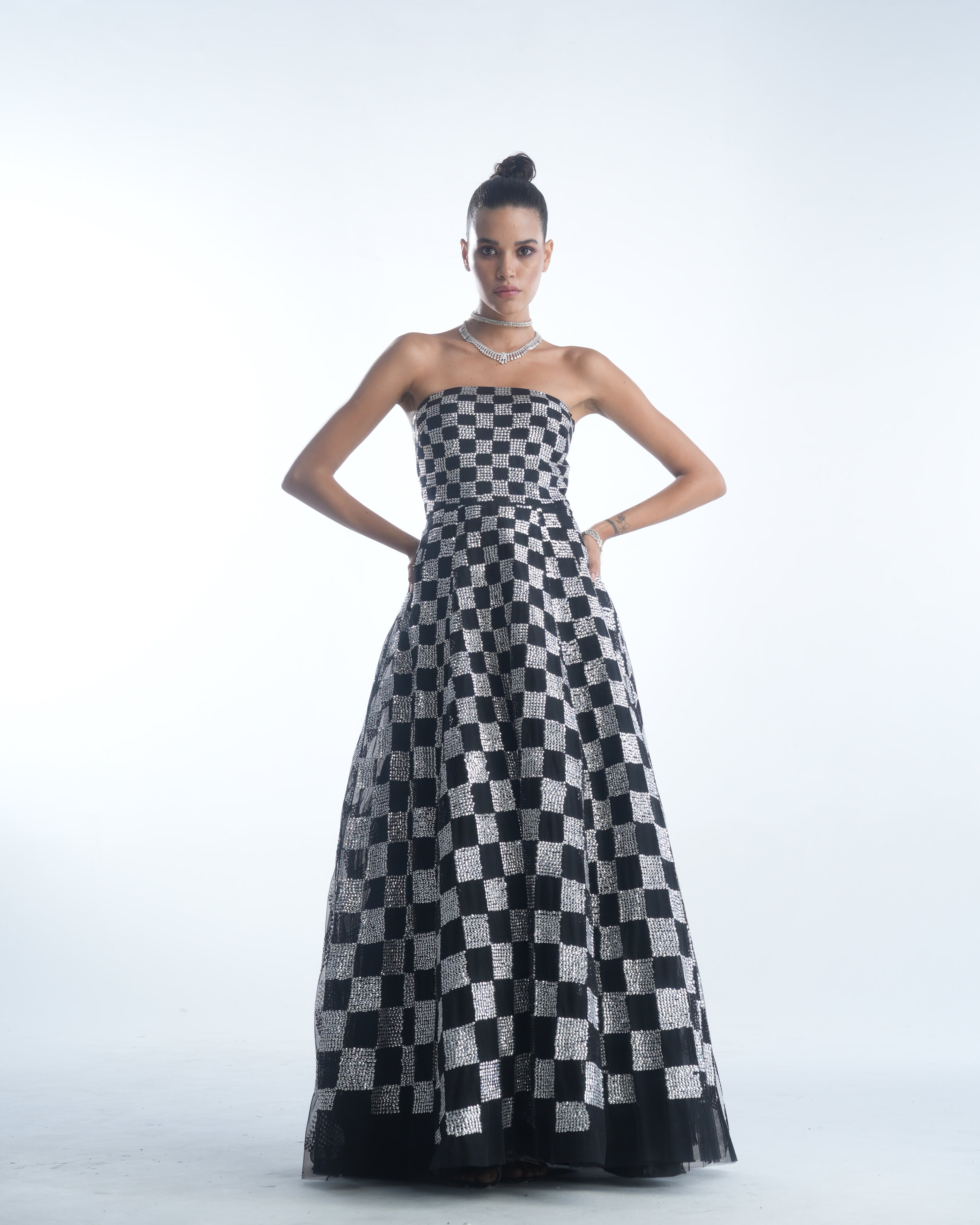 Dominique Strapless Gown
