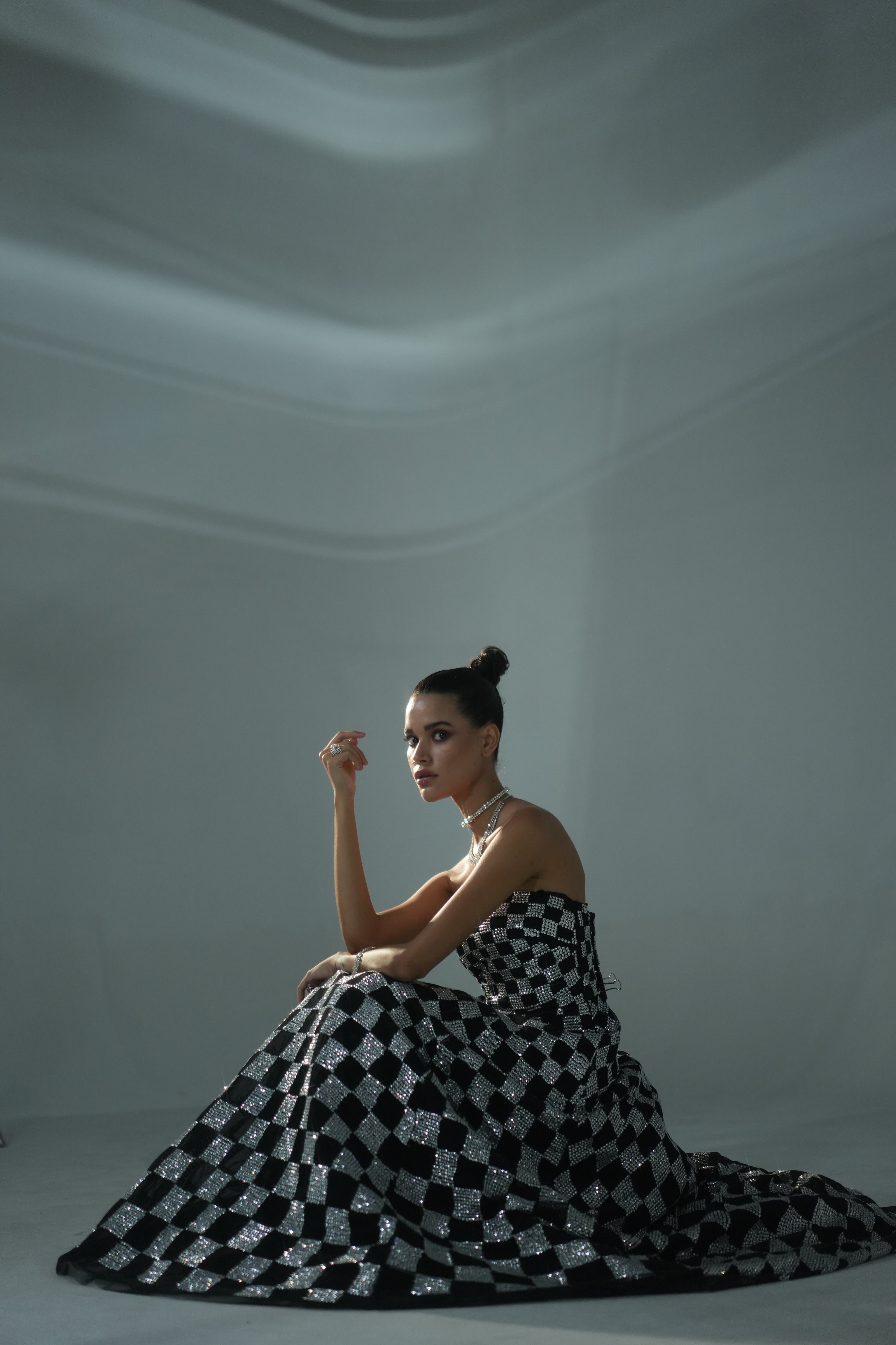 Dominique Strapless Gown