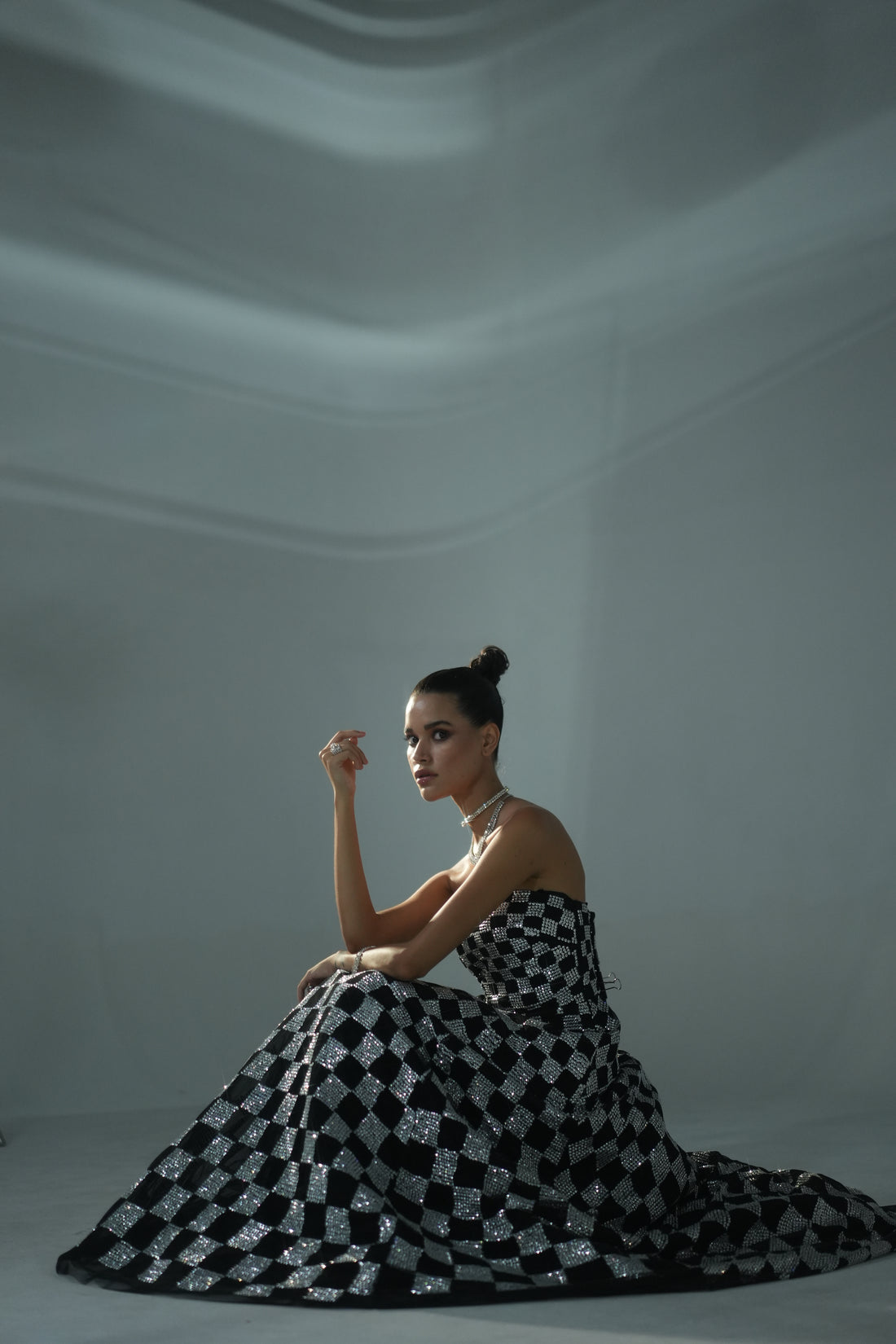 Dominique Strapless Gown