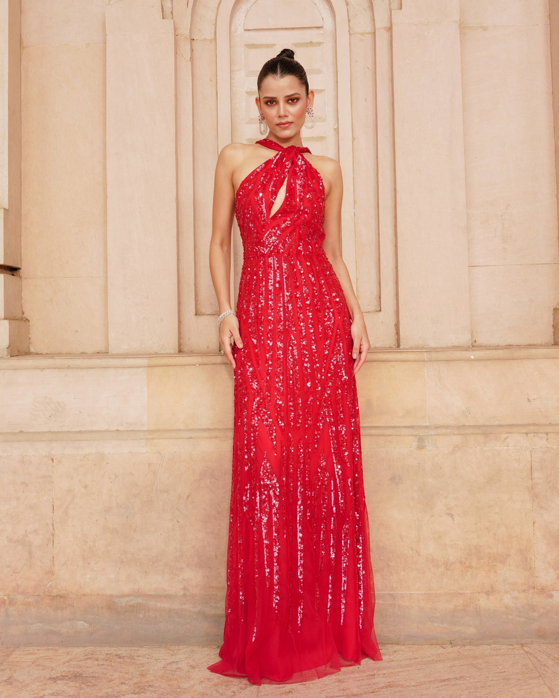 Tara Red Gown