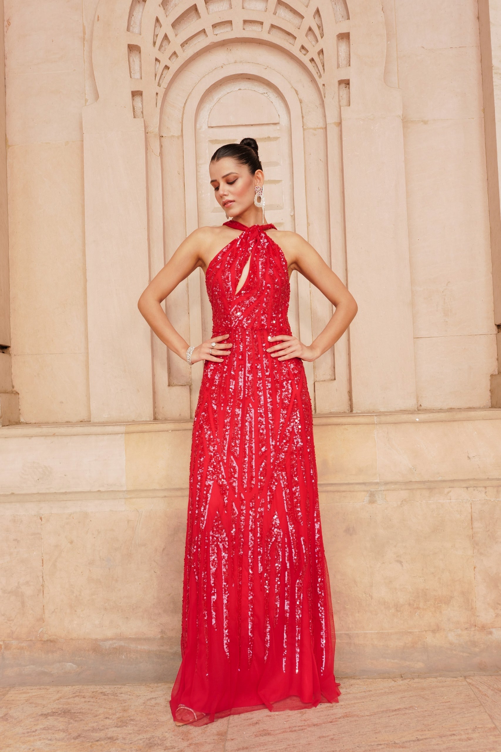 Tara Red Gown