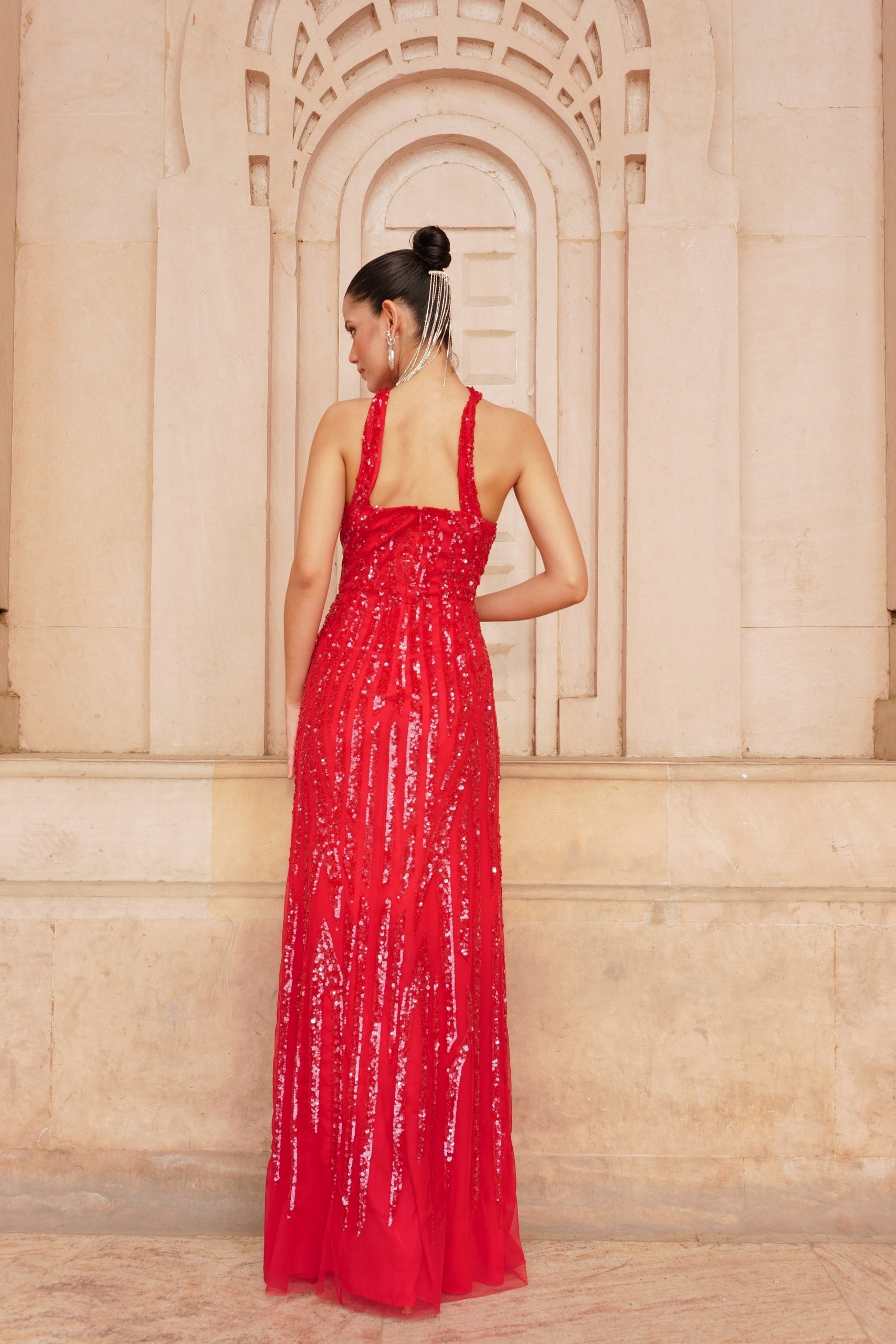 Tara Red Gown