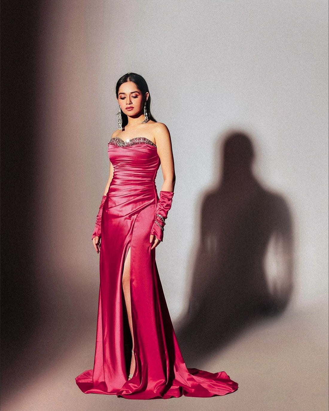 Jannat Zubair in Hot Pink Ball Gown