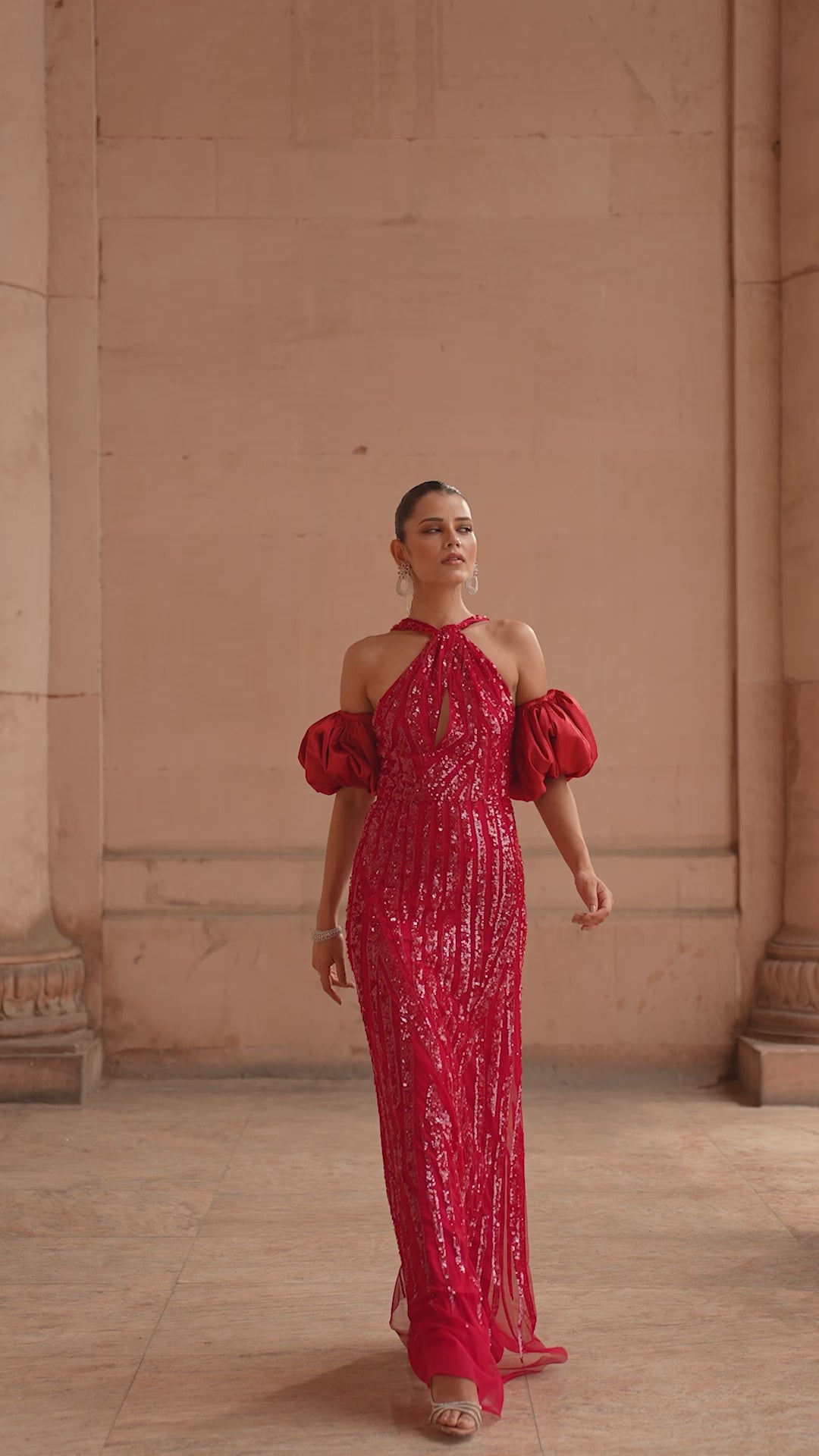 Tara Red Gown